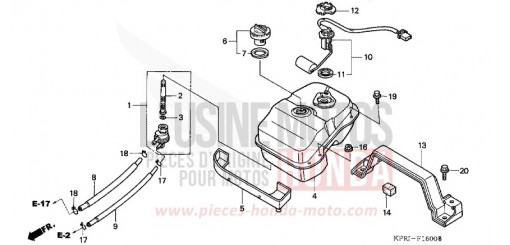 RESERVOIR A CARBURANT SH1501 de 2001